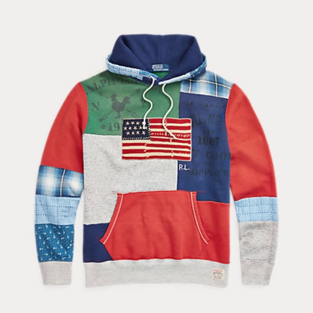 Polo Patchwork Flag Hoodie